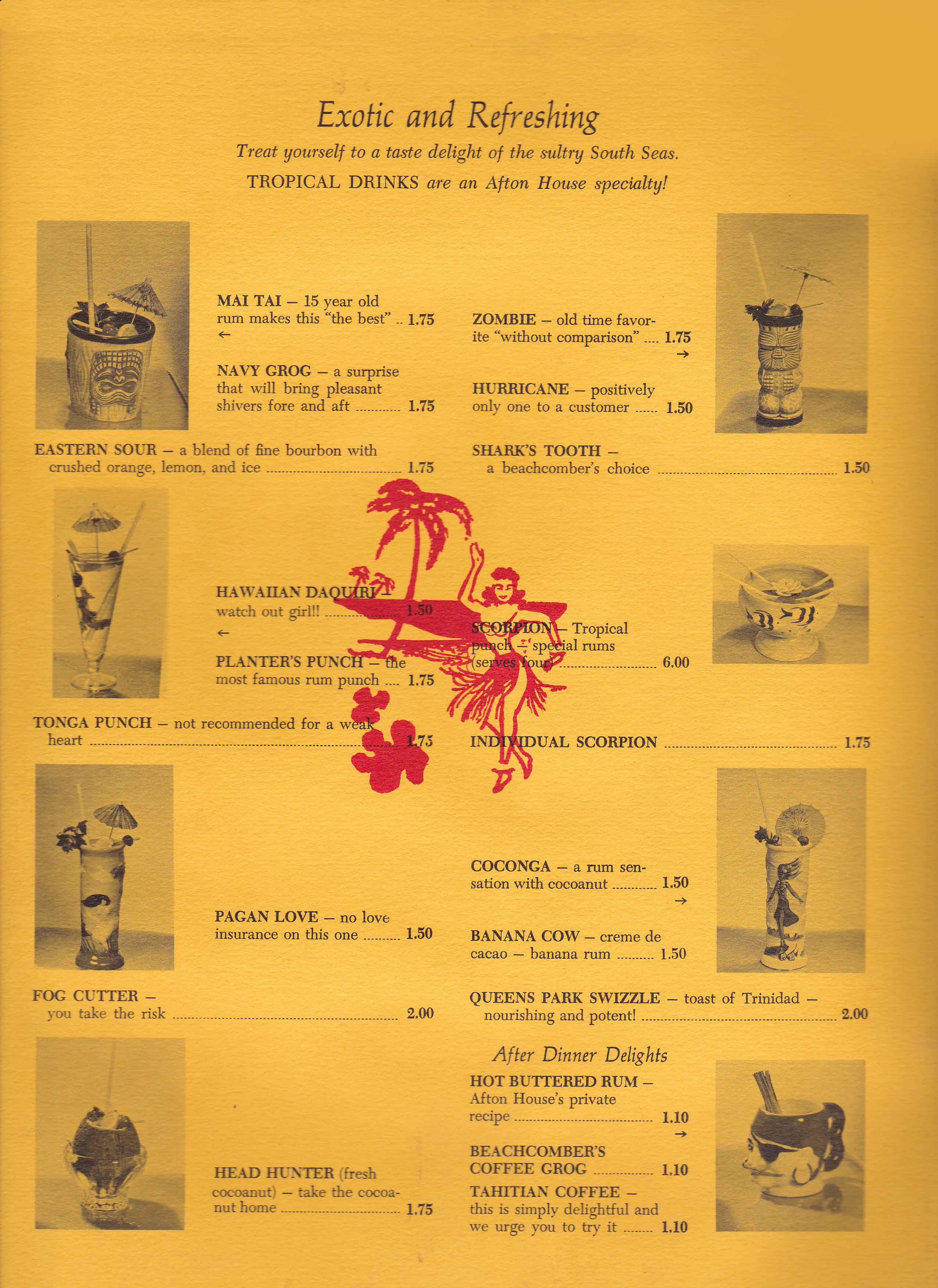 Menu Drinks Page