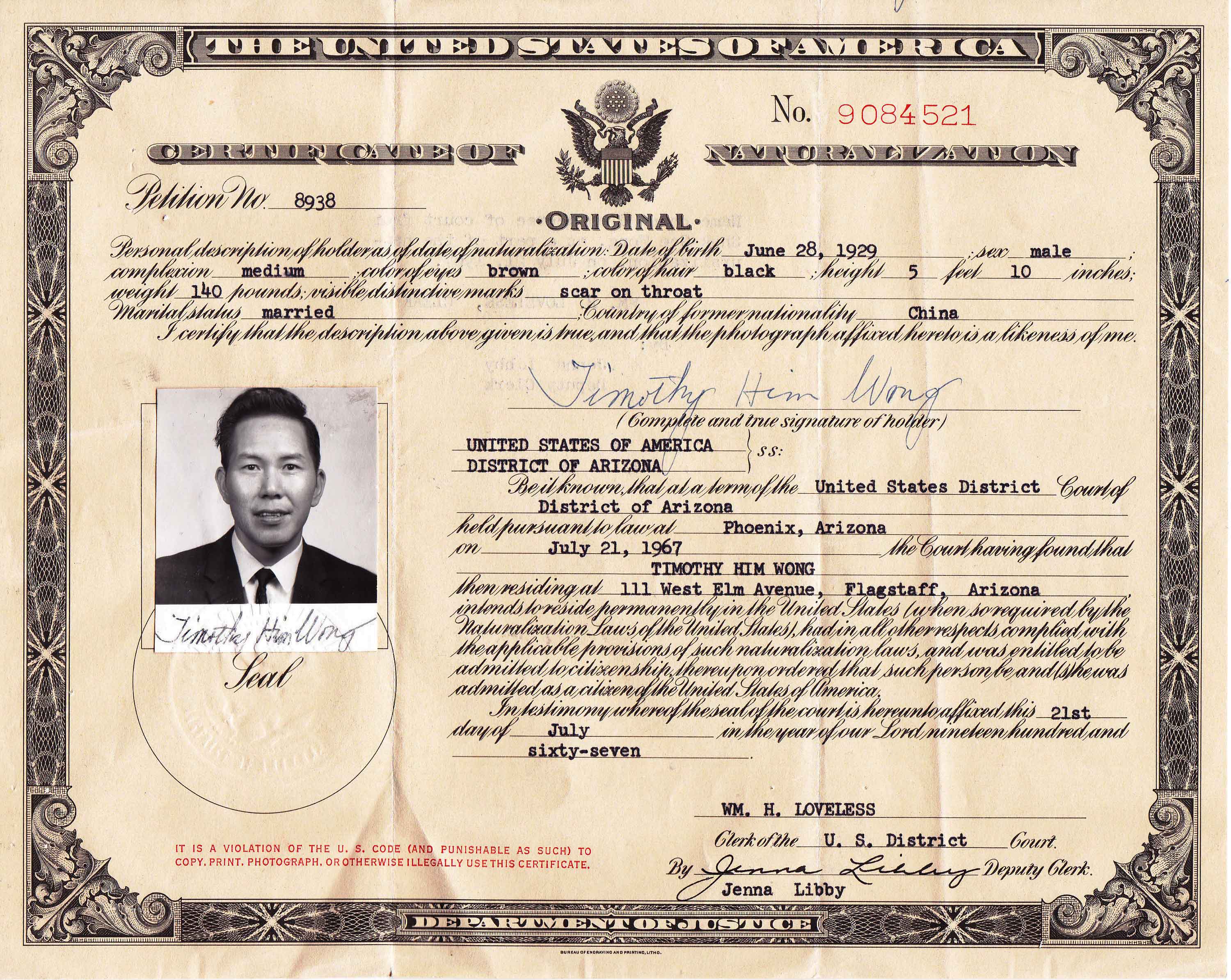 Naturalization Papers